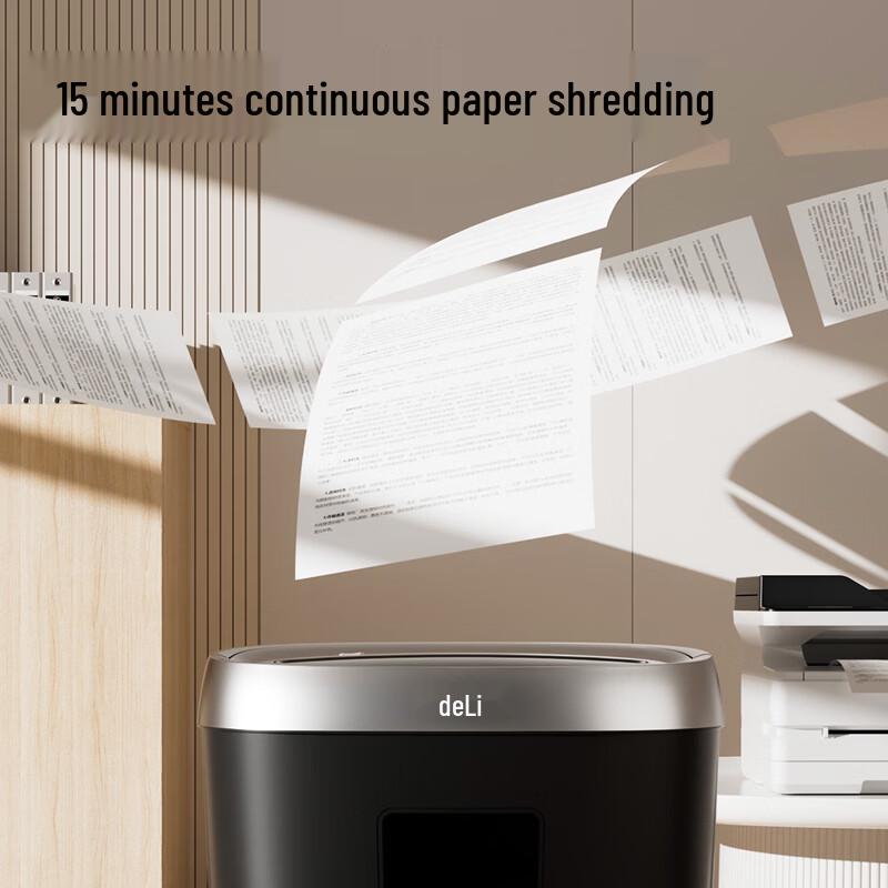 Deli Level 4 Security Paper Shredder CN plug (adapter included)