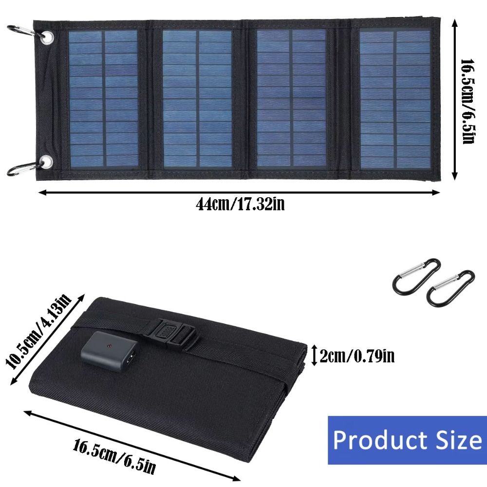 Waterproof 20W Foldable Solar Panel Kit Portable Environment Protection Foldable USB Solar Panel Durable Sensitive