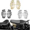 Single Seating Spring Steel Barrels Spring Metal Construction for Chopper Bobber Styles Motorcycle Bike Comfortable Ride