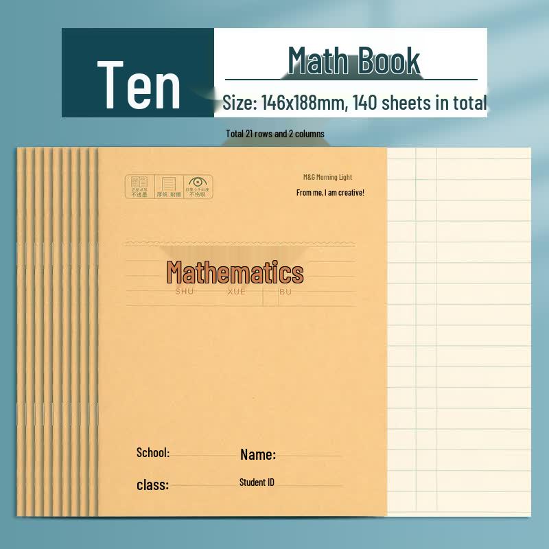 M&G 24K Math Exercise Book Pack of 10