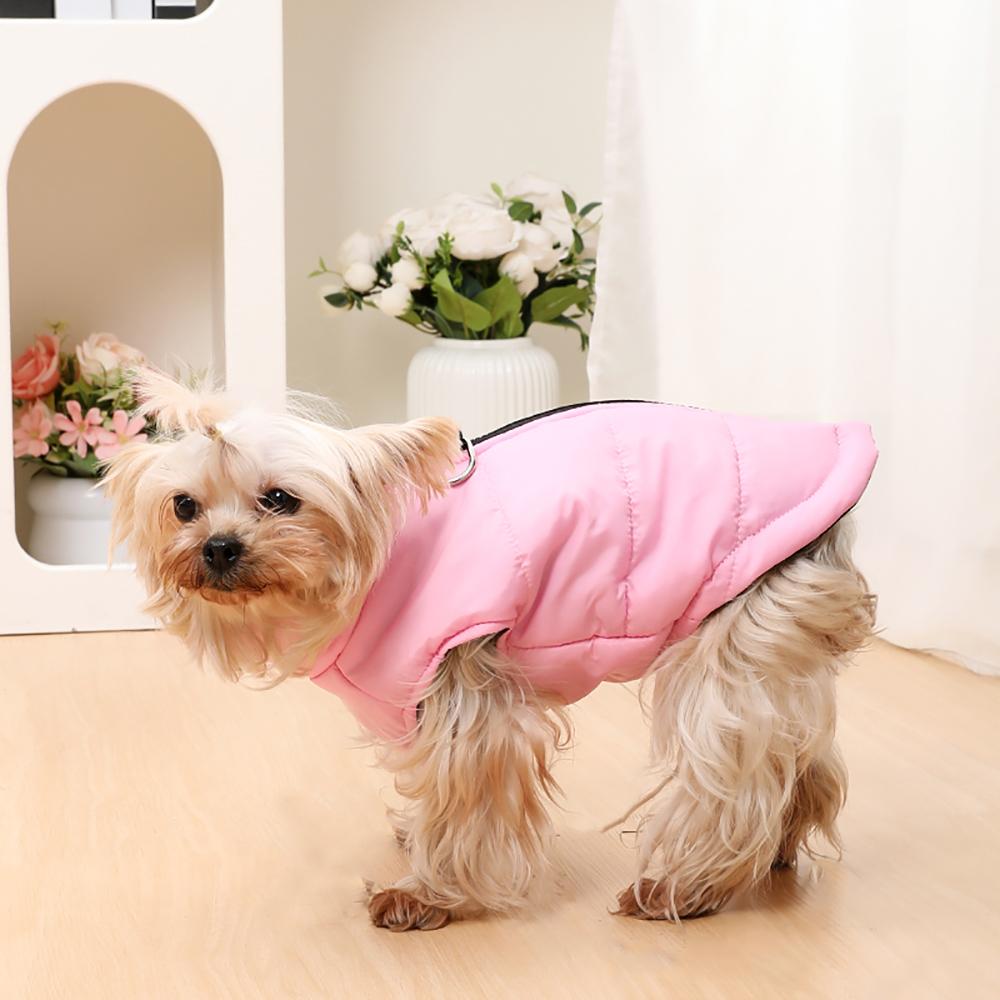 Winter Dog Clothes Windproof Jacket Coat For Small Medium Dogs Cats Puppy Apparel With D-ring Yorkshire Pug Dachshund Clothing