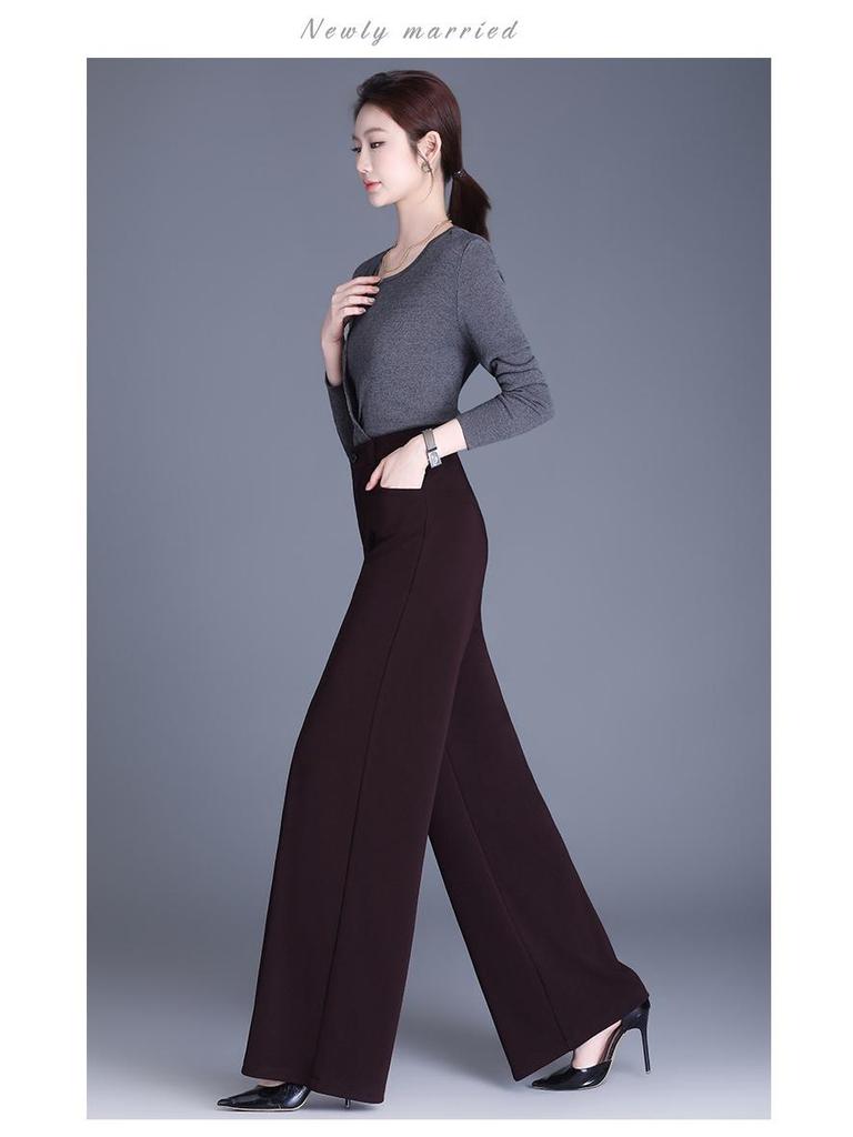 2026 Spring/Summer Women's Loose Wide-Leg Straight Pants
