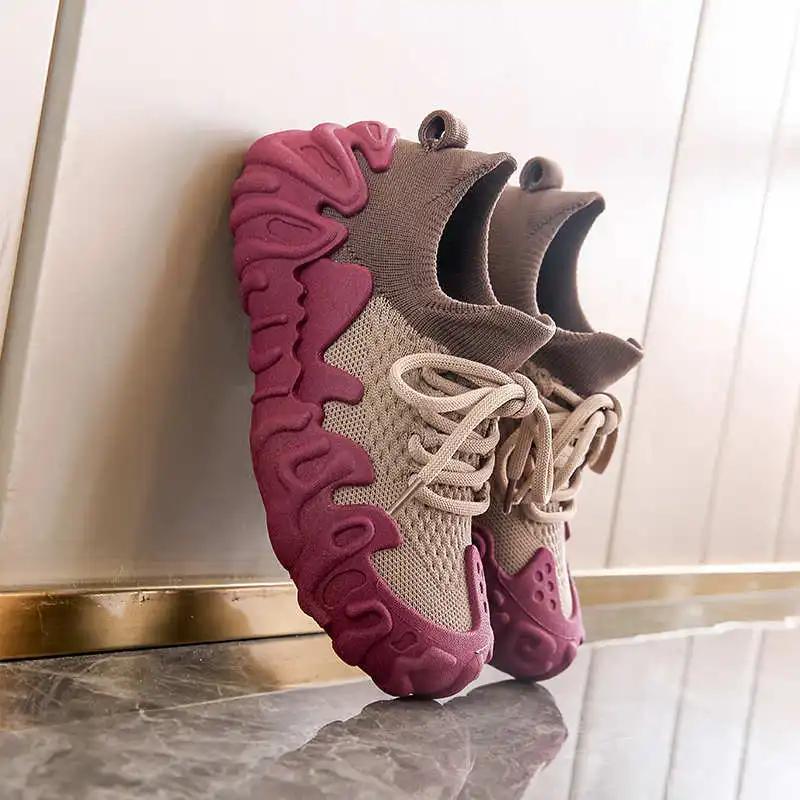 Fashion Playform Round Toe Shoes Women Luxury Sneakers Casual Unusual Sneakers Blue Tennis Woman Sport Functional Hit Small Price