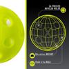 Outdoor Pickleball 74mm Diameter Pickleball Hard PE 40-Hole Pickleball High Elasticity Durable Outdoor Pickleball 2-Pack