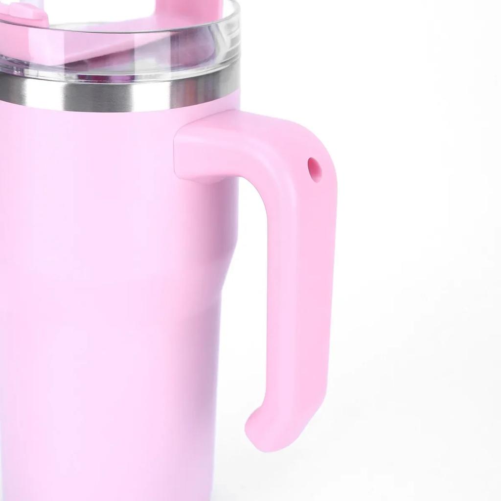 20oz Water Bottle Vacuum Flasks Stainless Steel Coffee Cup Camping Mugs Thermos Straw Cup Drinkware Cups with Lids and Straws