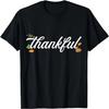 Thankful Autumn Fall Leaves Blessed Grateful Thanksgiving T-Shirt