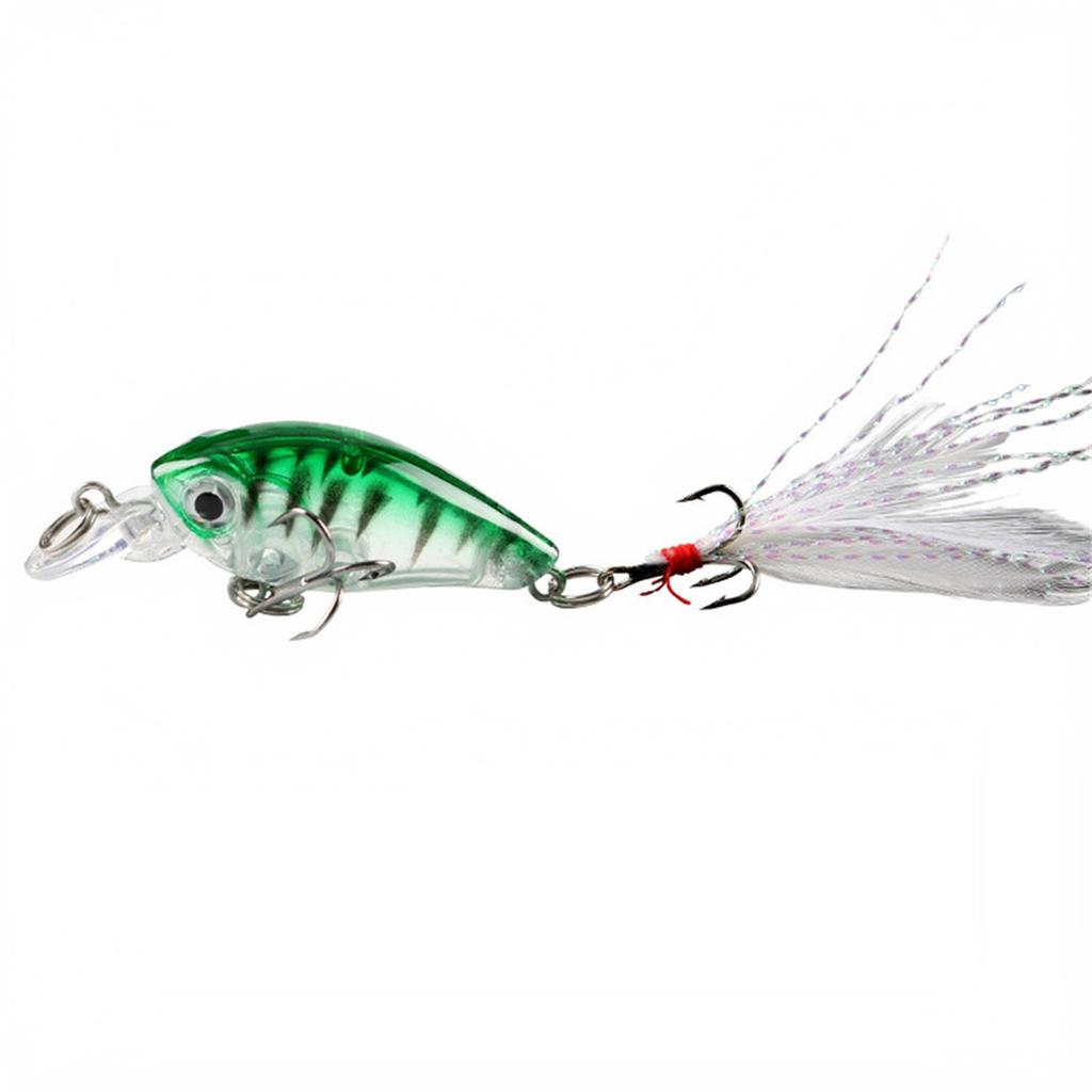 Crankbait Fishing Floating with Rattle, Small Hard for Fishing