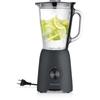 2-in-1 Blender - SEVERIN - SM3724 Mix & Go - Glass Container 1.5 L - Sturdy Water Bottle + Nut Grinder Accessory - Black