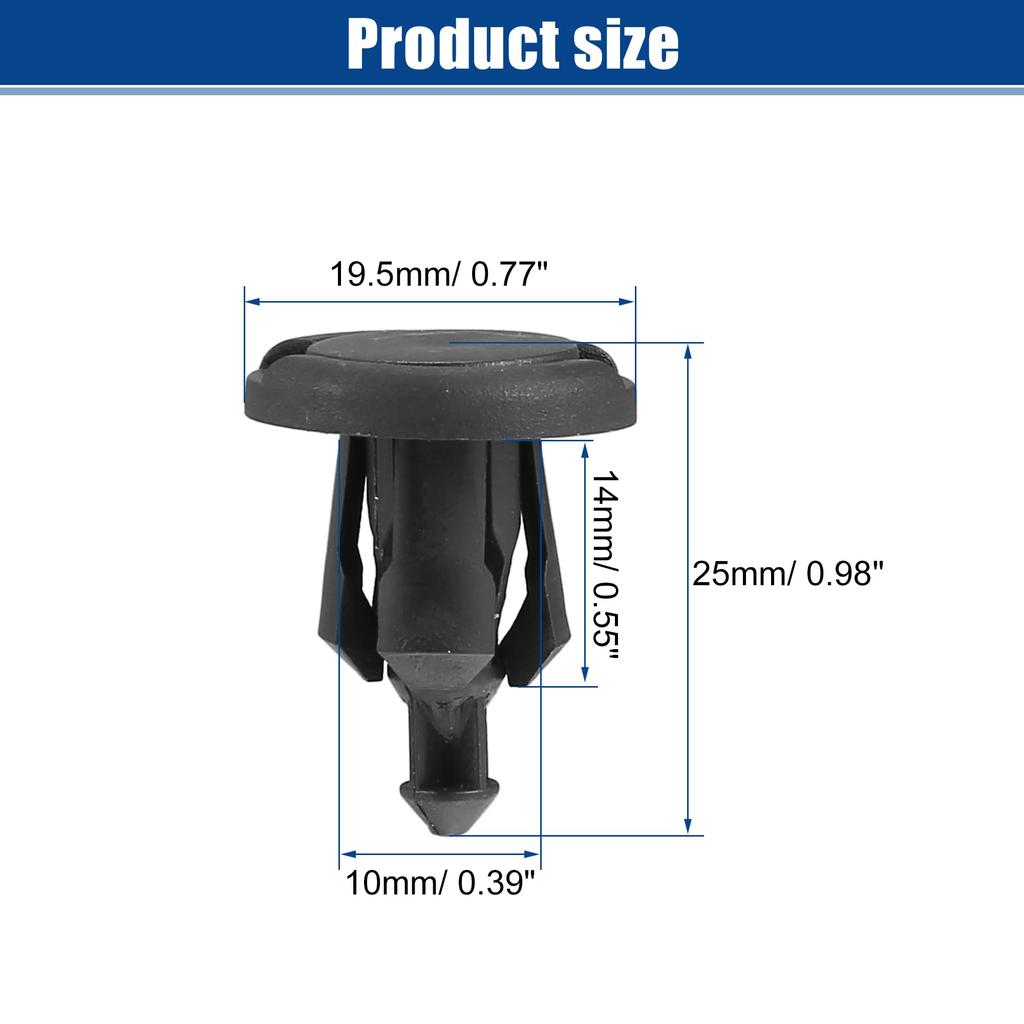 ACROPIX Compatible with Honda Car Bumper Retainer Clip Push Type