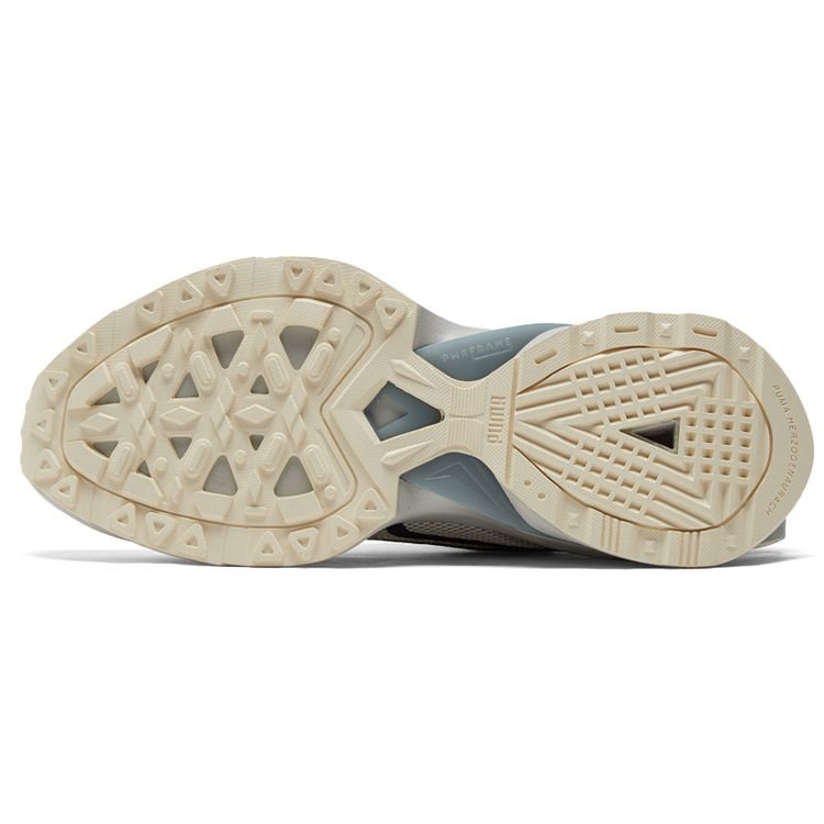 Puma Pwrframe Op-1 Fabric Handcraft Comfortable Sports Low-Top Lifestyle Shoes Unisex Sneaker Off-White Gray 383709-01