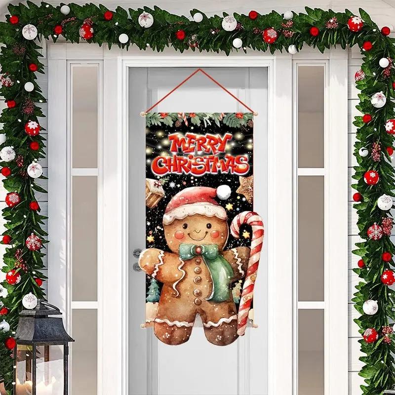 Merry Christmas Hanging Flag Christmas Decorations For Home 2026 Christmas Door Banner Xmas Gifts Navidad Happy New Year 2026