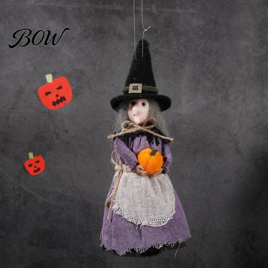 Halloween Party Decor Decoration, Realistic Ghost Festival Broom Cool Decorations Witch Ornament, Festive Atmosphere Tabletop Decoration Themed
