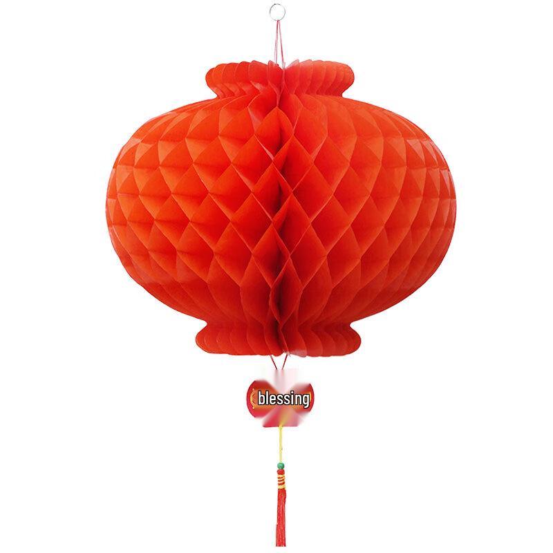 Traditional Red Honeycomb Paper Lanterns