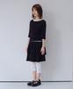 Ohesio Shirring Midi Banding Skirt, Black