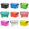 Mini Plastic Storage Box with Locking Lid Clear Plastic for Art Crafts