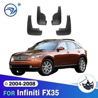 Dla Infiniti FX35 2004-2008 2005 2006 2007 Błotniki Osłony Przeciwbłotne Błotniki Błotniki Błotniki błotne Błotniki samochodowe Akcesoria
