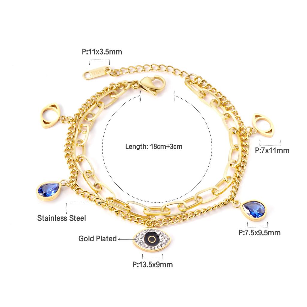 Eye of The Devil Electroplated Metal Jewelry