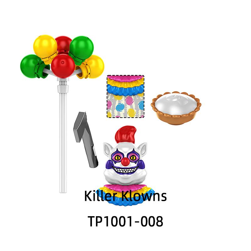 The TP1001 Killer Klowns Action Figures Model Blocks MOC Bricks Set Gifts Toys