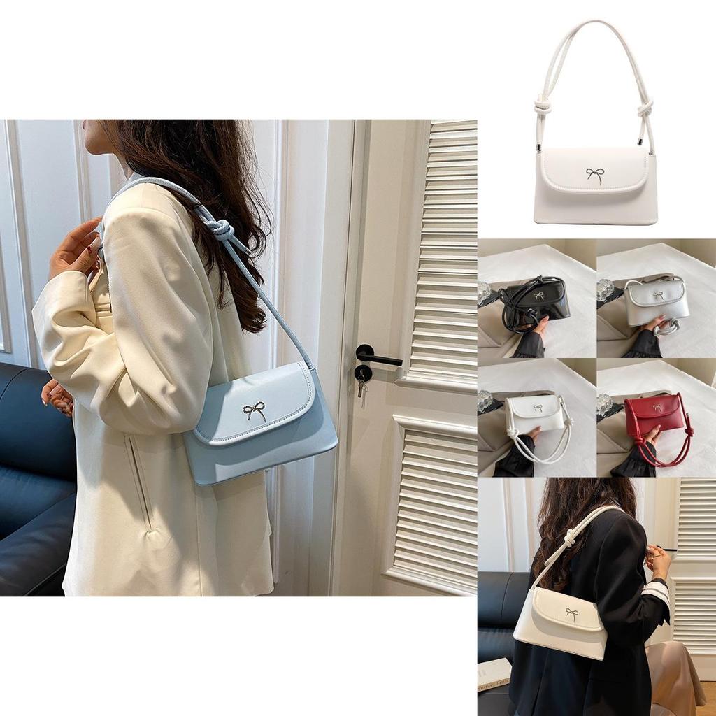 Chic Casual Korean Style Solid Color Small Handheld Shoulder Bag Ideal For Daily Outfits In Multiple Colors
