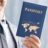 Passport Cover Plain Skin PU Passport Cover World Pattern Protection Cover Credit Card Holder ID Card Wallet