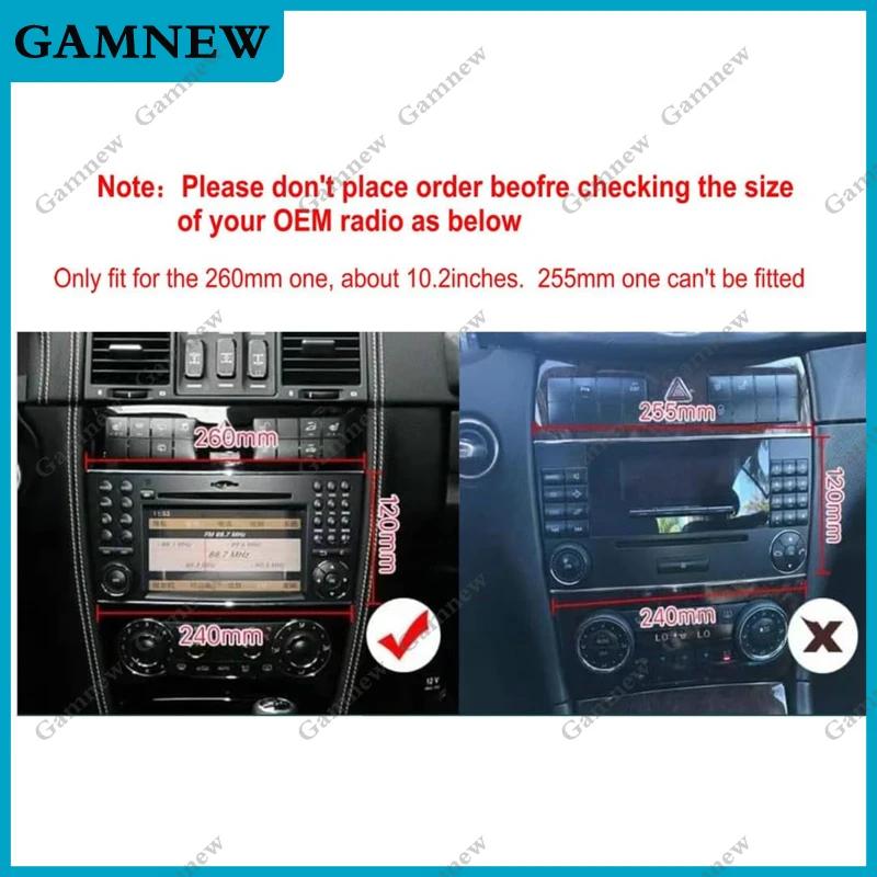 Gamnew 9 Inch Car Fascia Frame Adapter Android Radio Dash Fitting Panel Kit For BENZ C W203 CLASS C209 GLK-CLASS 2004-2011