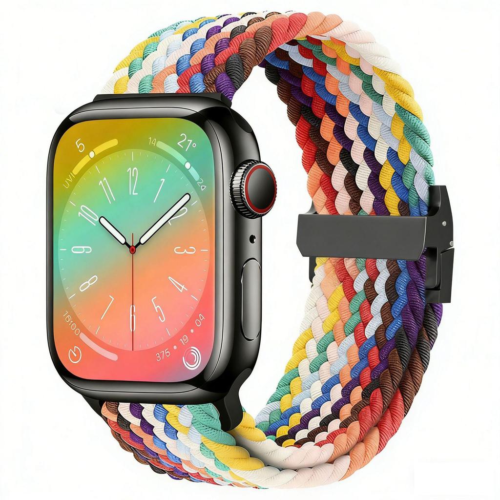 Apple Watch Nylon Woven Band, Magnetic & Square Buckles, Compatible with Series 11.