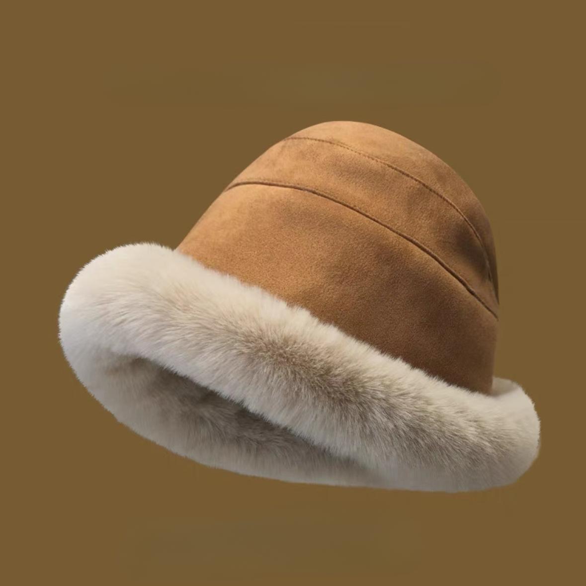 

Женская зимняя термопанама с защитой ушей из искусственного меха, утолщенная рыбацкая шапка для тепла и стиля One Size хаки