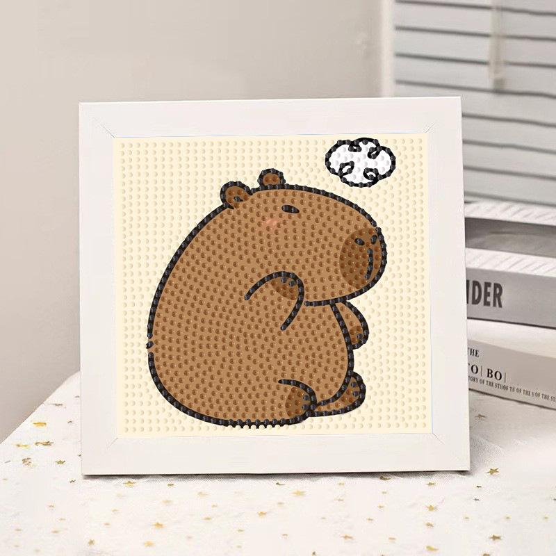 High-End Diamond Painting Diy Van Gogh Starry Sky Cat Creative Handmade Toy Table Decoration Diamond Painting With Frame