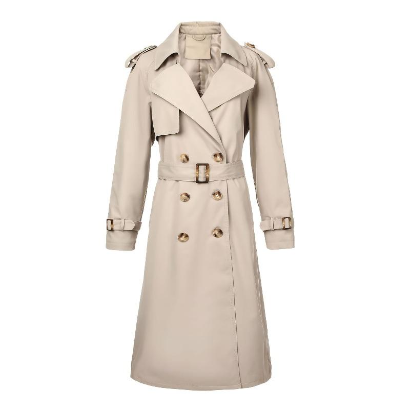 Spring women`s trench coat medium and