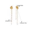 Yori Fashion Freshwater Pearl Tassel Pendant Spiral Earrings for Women 18k PVD Plated Summer Jewelry 2025