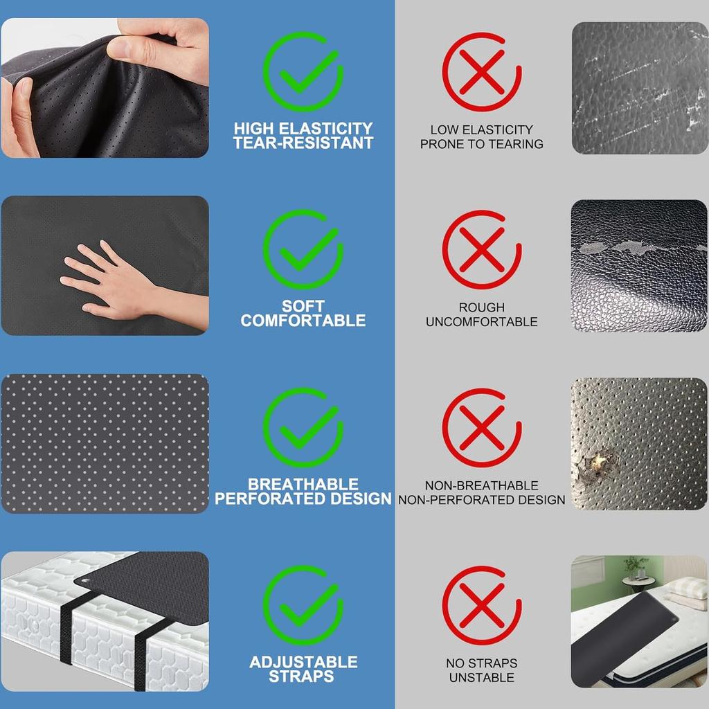 Mattress Pads, Grounding Mat for Bed, Earthing Mat Grounding Pad for Sleeping, Reduced Anxiety, Inflammation, Headache Relief, Balance, Grounding