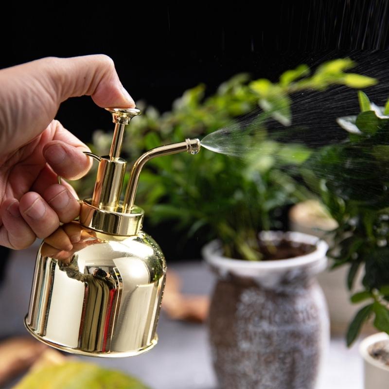 Ergonomiczna Wytrzymała Stal Nierdzewna Mała Konewka Odporna na Rdzę Lekka Na Balkon Ogród i Rośliny Domowe