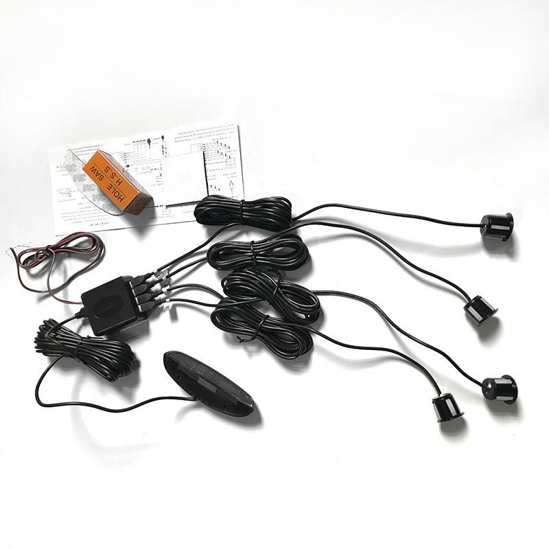 

CITYCARAUTO LED Parking Sensor Reverse Backup Car Parking Radar Monitor Detector System Backlight Display With 4 Sensors Buzzer срібний