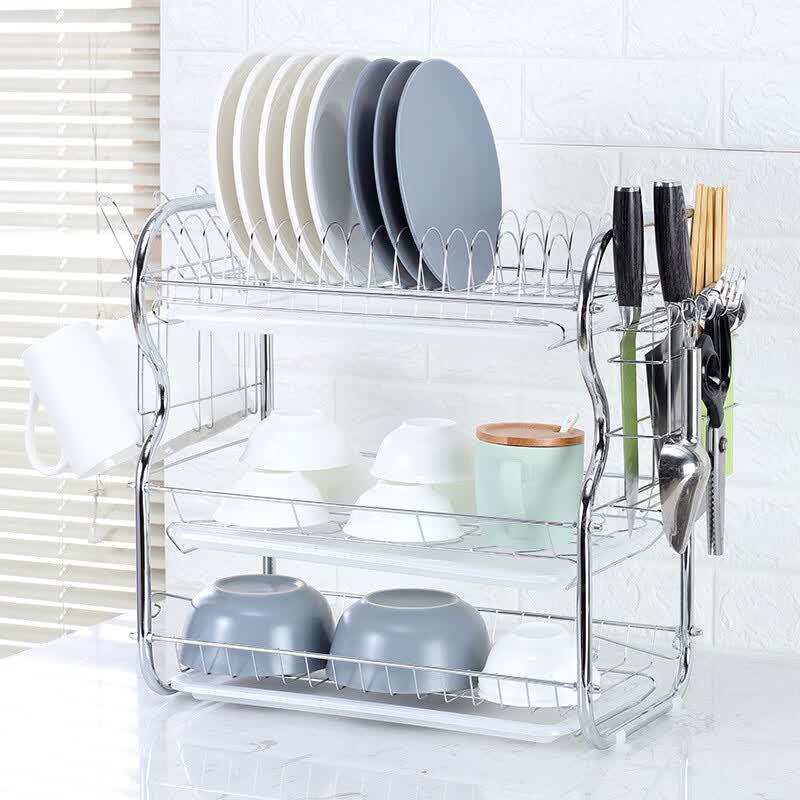 CMAOS Aluminum Countertop Dish Drying Rack