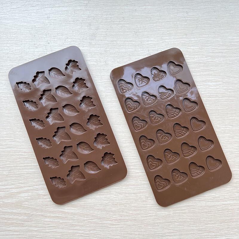 Y310 24-Shape Silicone Chocolate & Fondant Mold Set (2-Pack)
