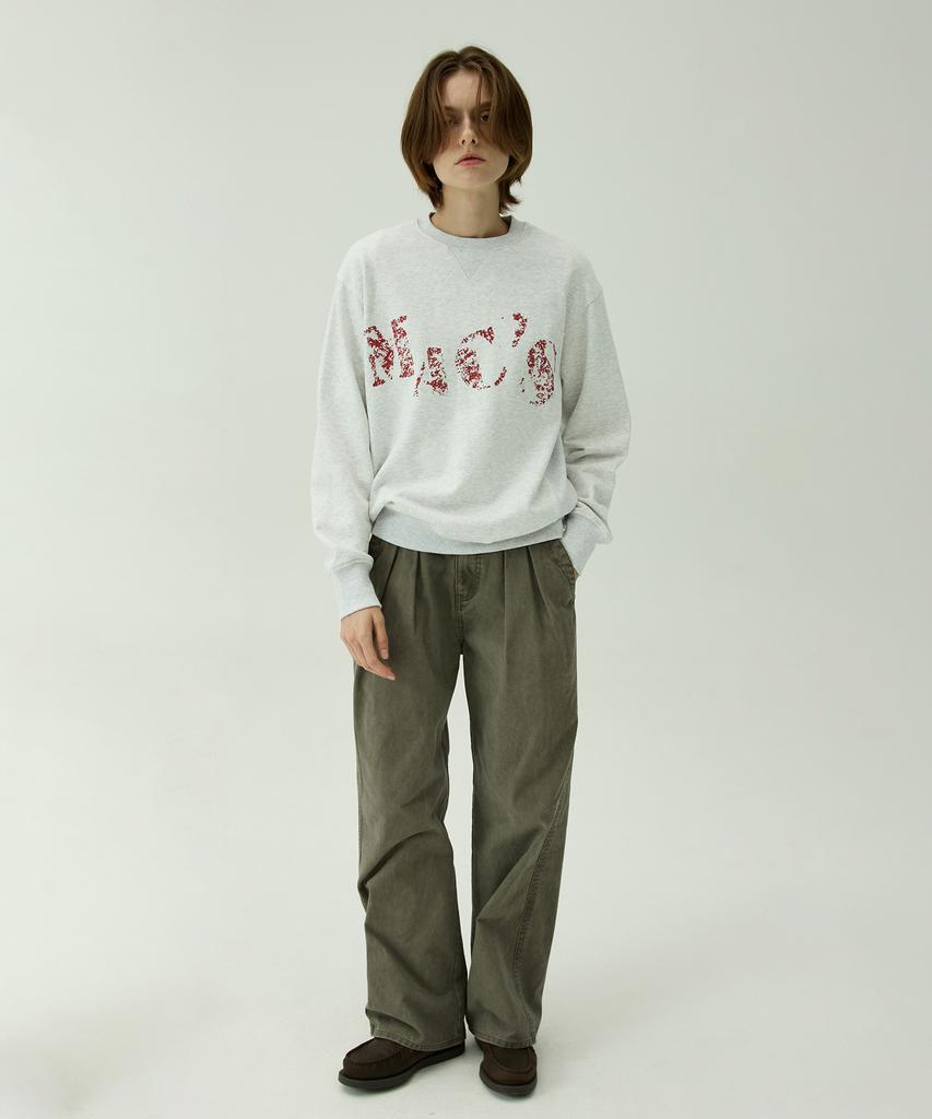 MAGOODGAN Patro 4811 Washed Double-Pleat Wide-Fit Khaki Chino Pants