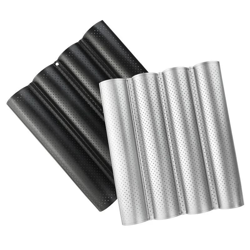 Bread Baking Tools, Wave Tray, 2 Groove Stick Cake Baguette Moulds, Kitchenware