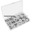 360PCS High-Quality Aluminum Gasket Sealing Washer Set - Temperature Resistant Flat Washers