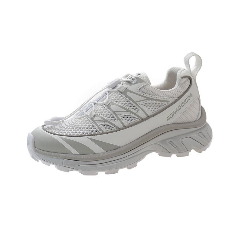 Women's All-match Casual Color Matching Thick Sole Height-enhancing Lightweight Sports Style Drawstring Dad Shoes