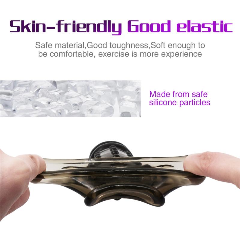 Soft Penis Sleeve Reusable Condom Extender Penises With Particles Toys Erotic Penis Extender Delay Ejaculation Sex Toy Men