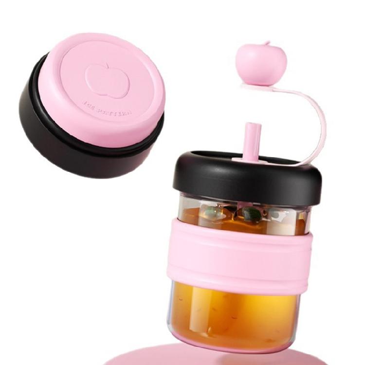 Practical Plastic Cold Brew Maker With Presses Ice Function Office Cold Brew Coffee Cup for Home and Travel