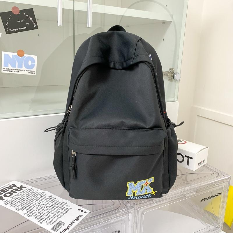 Schoolbag1011 New American Vintage Letter Embroidered Backpack for Middle and High School Students Versatile Large Capacity Lightweight Travel