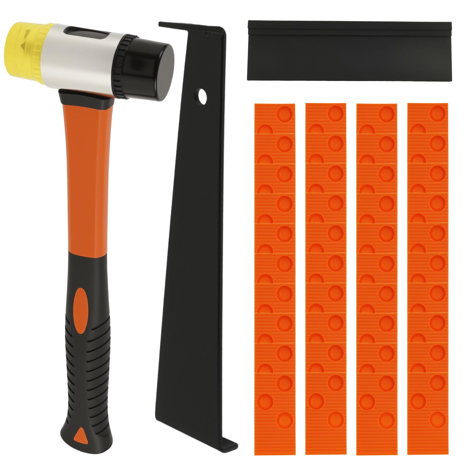 

Набор профессиональных инструментов для укладки ламината 3 в 1 Прочный Надежный Уникальный дизайн распорок для зазоров для работы с плавающим полом