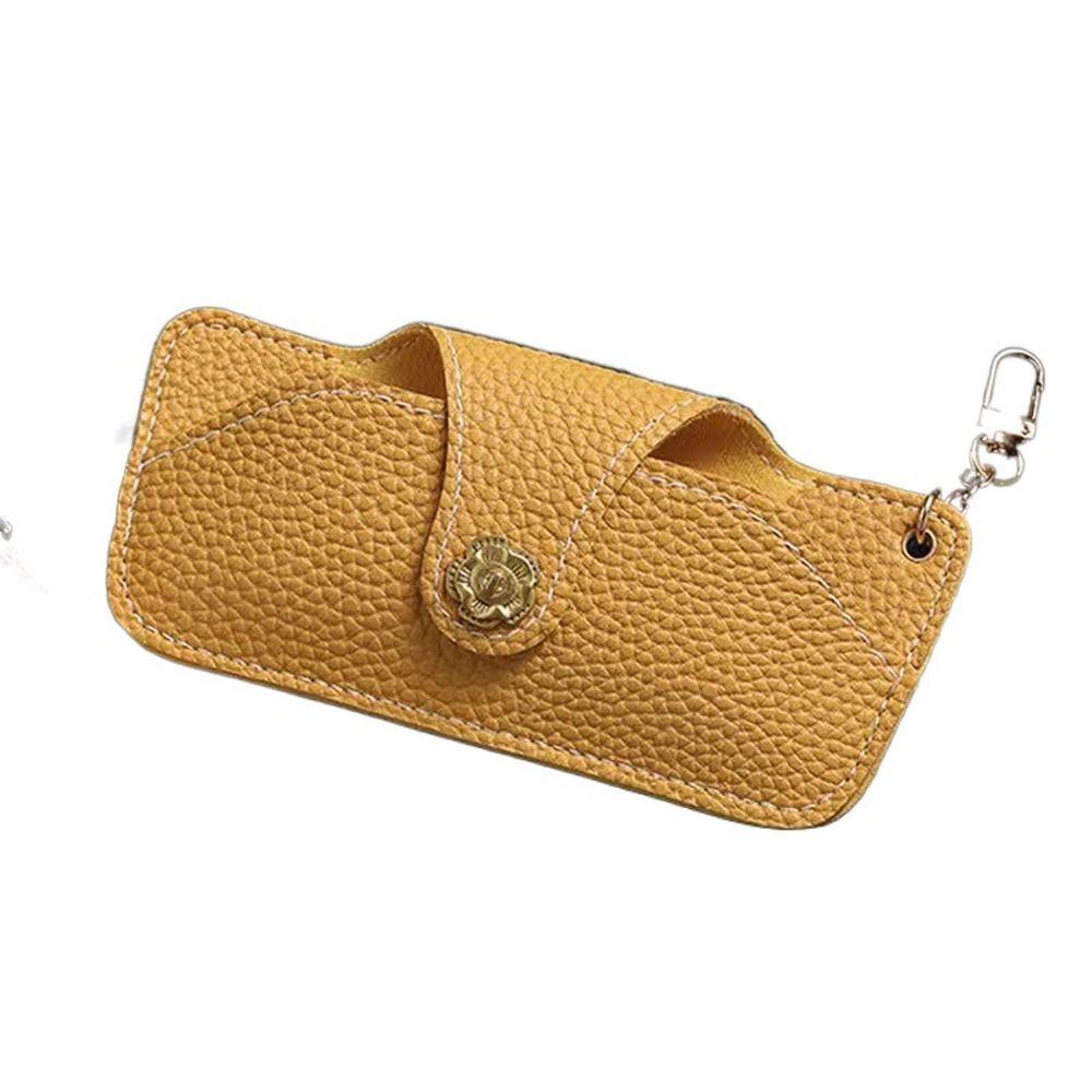 Holder Eyeglasses Protective Box PU Leather Sunglasses Bag Camellia Glasses Case Eyewear Holder