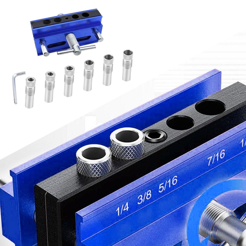 Woodworking Drill Jig Round Tube Drill Guide Professional Convenient Wood Post Drilling Holes Locator Self Centering Dowel Jig