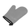 Silikon-Ofenhandschuh Hochtemperaturbeständig Wasserdicht Rutschfest Küchenbackhandschuh mit Baumwollfutter Grau