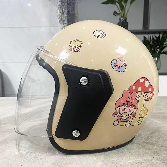 Adult Electric Car Helmets Fashionable Ear Protection and Warm Autumn and Winter Four Seasons Universal Electric Car Security Protective Helmets