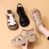 Retro Thick-soled Sandal Season's New Versatile Hollowed-out Casual Breathable Women's Shoes