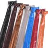 Retro JK Necktie Casual Narrow tie Classic PU Leather Ties  Unisex