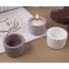 Silicone Mold for DIY Cement Cup with Crystal Effect Trendy Plaster Candle Cup Mirror Silicone Mold